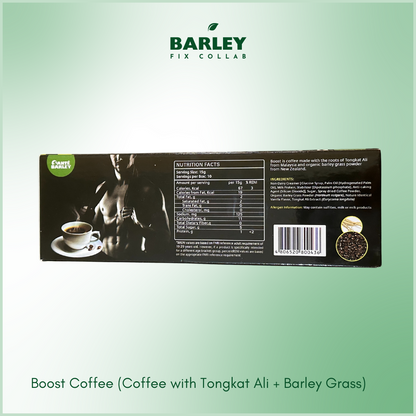 Boost Coffee (Coffee with Tongkat Ali + Barley Grass)